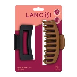 Kit Piranhas Para Cabelo Lanossi Divine 2 Unidades