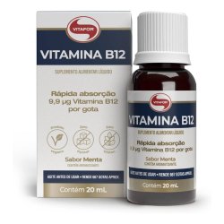 Suplemento Alimentar Vitamina B12 Metilcobalamina Vitafor Sabor Menta 20ml