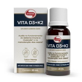 VITAMINA D3+K2 VITAFOR SABOR MENTA 20ML