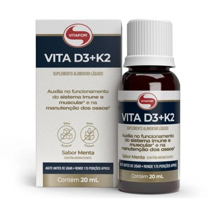 VITAMINA D3+K2 VITAFOR SABOR MENTA 20ML