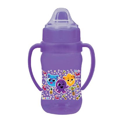 COPO DE TREINAMENTO BABY GO BOLOFOFOS COM ALÇAS E BICO FLEXÍVEL 300ML