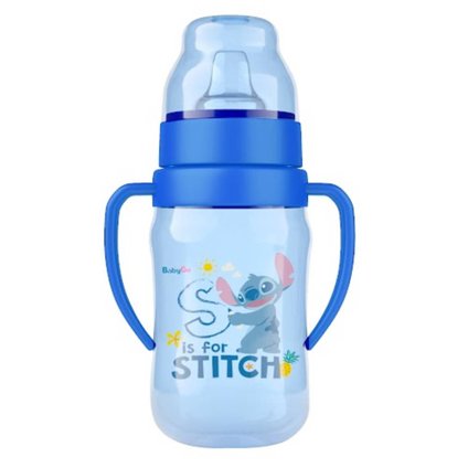 COPO DE TREINAMENTO STITCH COM ALÇAS E BICO FLEXÍVEL 300ML