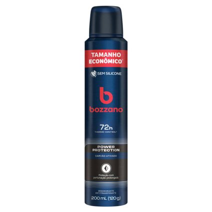 DESODORANTE AEROSSOL ANTITRANSPIRANTE BOZZANO POWER PROTECTION 200ML
