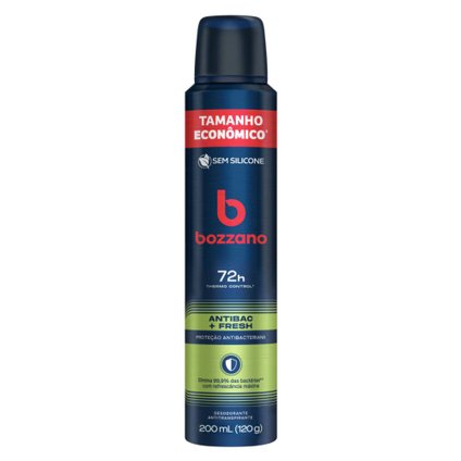 DESODORANTE AEROSSOL ANTITRANSPIRANTE BOZZANO FRESH 200ML