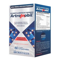 Suplemento Alimentar Artromobil Colágeno Tipo Ii + Magnésio + Vitamina D 2000 Ui 60 Cápsulas