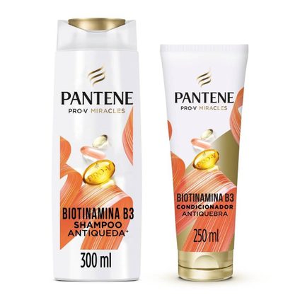 KIT PANTENE BIOTINAMINA B3 ANTIQUEDA SHAMPOO 300ML + CONDICIONADOR 150ML