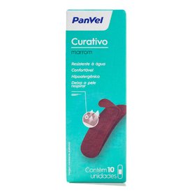 CURATIVO MARROM 10 UNIDADES PANVEL