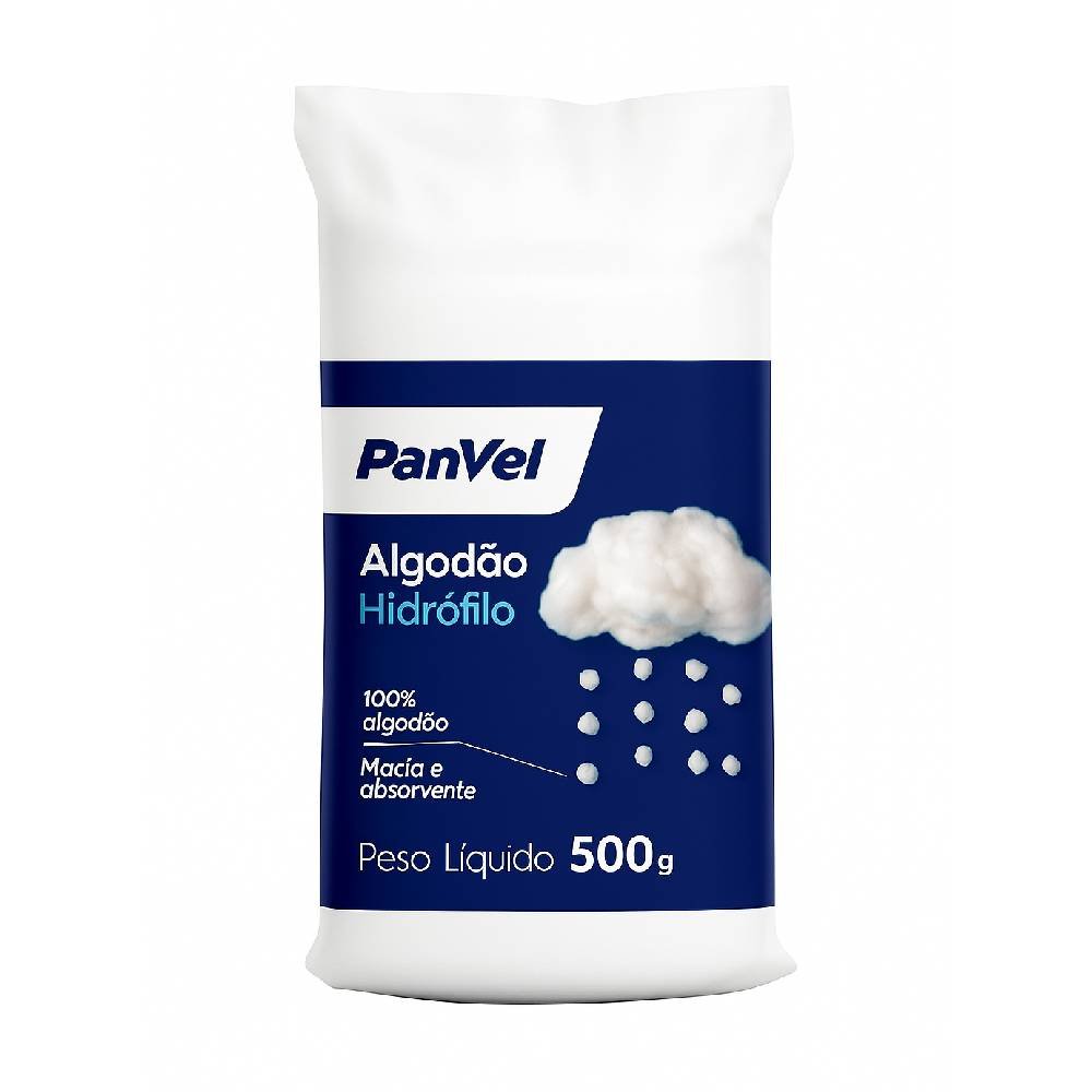 Algodão Hidrófilo Panvel Rolo 500g