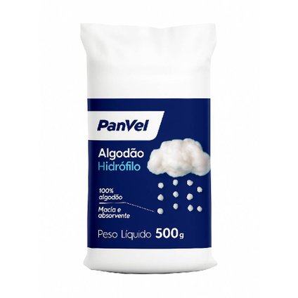 ALGODÃO HIDRÓFILO PANVEL ROLO 500G