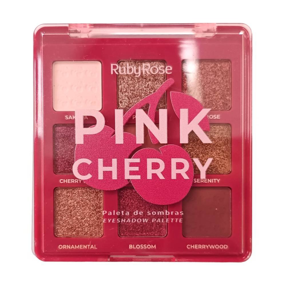 Paleta De Sombras Ruby Rose Pink Cherry 12g