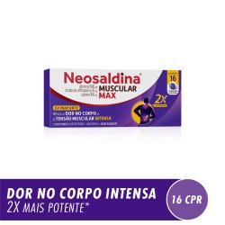 Neosaldina Muscular Max Dipirona 600mg + Citrato De Orfenadrina 70mg + Cafeína 100mg 16 Comprimidos