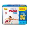 FRALDA TURMA MÔNICA BABY GIGA XG COM 68 UNIDADES