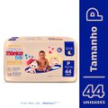 FRALDA TURMA MÔNICA BABY PREMIUM TAMANHO P COM 44 UNIDADES