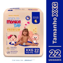 Fralda Turma Mônica Baby Premium Tamanho Xxg Com 22 Unidades