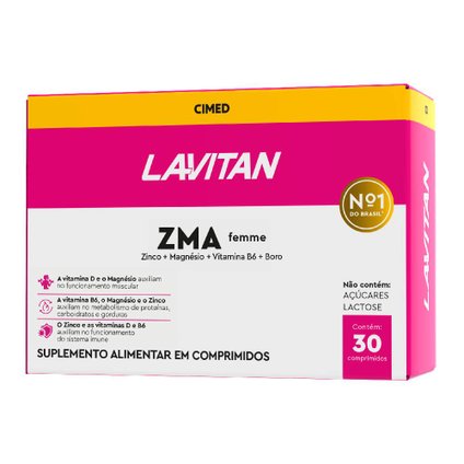 MULTIVITAMÍNICO LAVITAN ZMA FEMME 30 COMPRIMIDOS