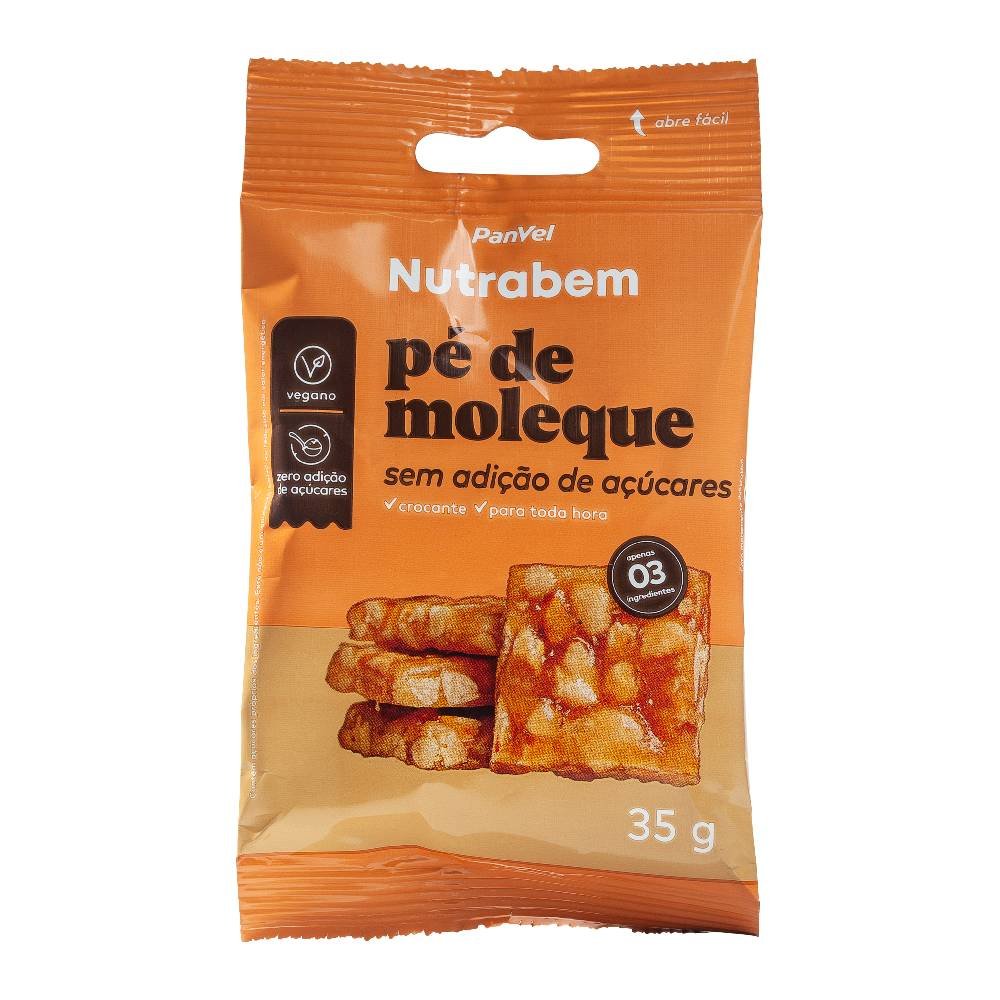 Pé De Moleque Zero Açúcar Panvel Nutrabem 35g