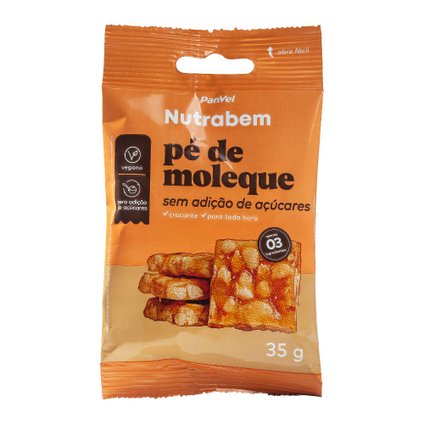 PÉ DE MOLEQUE ZERO AÇÚCAR PANVEL NUTRABEM 35G