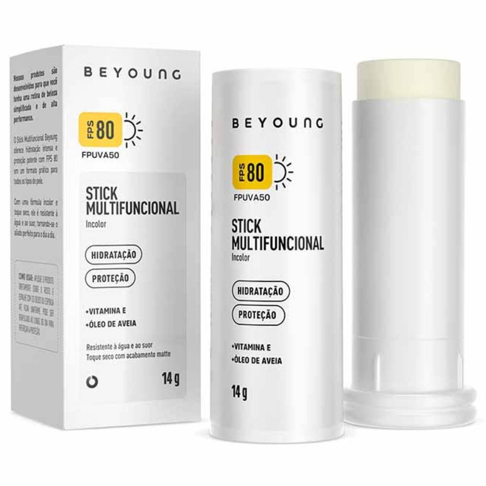 Protetor Solar Facial Stick Multifuncional Beyoung Incolor Fps80 14g