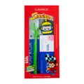 KIT INFANTIL CURAPROX KIDS 4 A 12 ANOS SENNINHA ESCOVA CORES SORTIDAS + CREME DENTAL