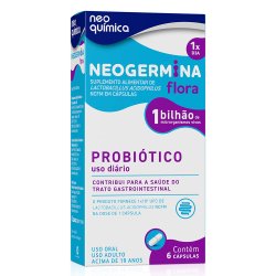 Probiótico Neo Química Neogermina Flora 1 Bilhão 6 Cápsulas