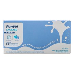 Enzima  Lactase Panvel 10000 Ufcc 30 Comprimidos Mastigáveis