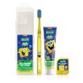 KIT VIAGEM GUM BOB ESPONJA ESCOVA DENTAL + FIO DENTAL + GEL DENTAL 50G