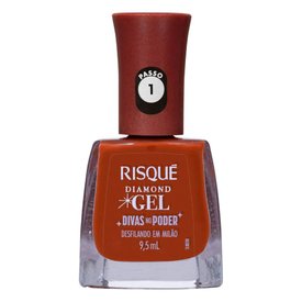ESMALTE RISQUÉ DIAMOND GEL DIVAS NO PODER DESFILANDO EM MILÃO CREMOSO 9,5ML