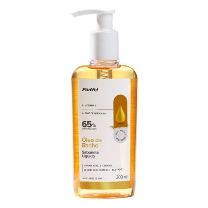 SABONETE LÍQUIDO ÓLEO DE BANHO PANVEL 200ML
