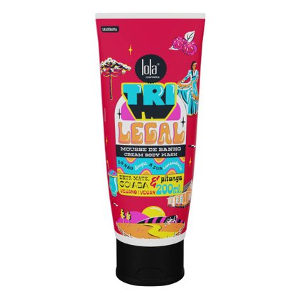 SABONETE LÍQUIDO CORPORAL MOUSSE DE BANHO LOLA COSMETICS TRI LEGAL 200ML