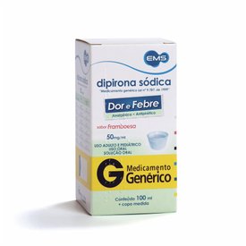 DIPIRONA SÓDICA  50MG/ML 100ML EMS GENÉRICO L
