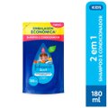 SHAMPOO E CONDICIONADOR JOHNSONS 2 EM 1 KIDS REFIL 180ML