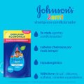 SHAMPOO E CONDICIONADOR JOHNSON'S KIDS 2 EM 1 180ML - REFIL
