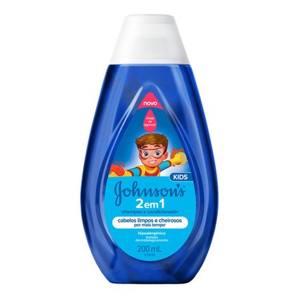 SHAMPOO E CONDICIONADOR JOHNSONS BABY 2 EM 1 200ML