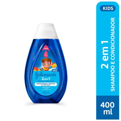 SHAMPOO E CONDICIONADOR JOHNSONS BABY 2 EM 1 400ML