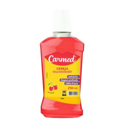 ENXAGUATÓRIO BUCAL CARMED CEREJA 250ML
