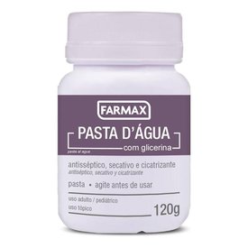 PASTA D´ÁGUA COM GLICERINA POTE FARMAX 120G