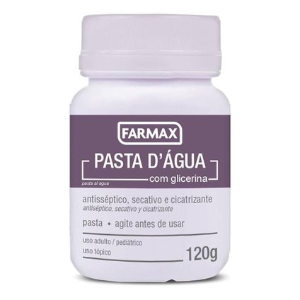 PASTA D´ÁGUA COM GLICERINA POTE FARMAX 120G