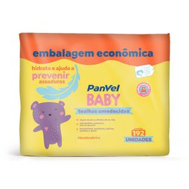 TOALHA UMEDECIDA PREVENÇÃO DE ASSADURAS PANVEL BABY 192 UNIDADES