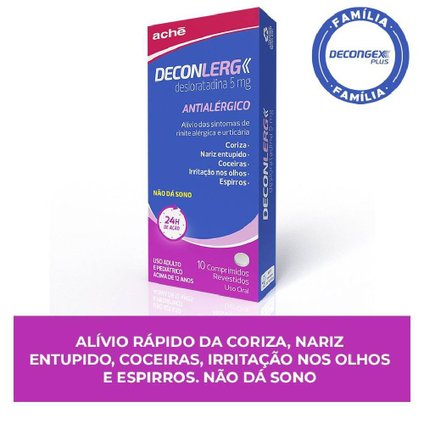 DECONLERG 5MG 10 COMPRIMIDOS