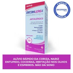 Deconlerg Desloratadina 1,25mg/ml Solução Oral Gotas Tutti-frutti 20ml