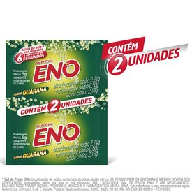 SAL DE FRUTA ENO GUARANÁ ALÍVIO RÁPIDO DA AZIA 2 ENVELOPES COM 5G CADA