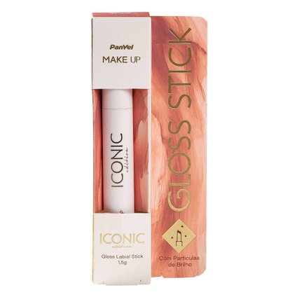 GLOSS LABIAL STICK PANVEL MAKE UP ICONIC EDITION NUDE 15G