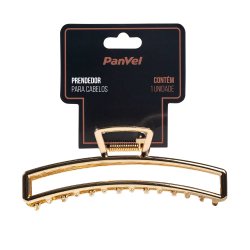 Piranha Para Cabelo Grande De Metal Dourado Panvel