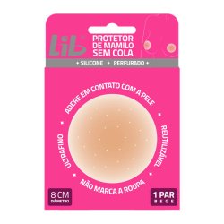 Protetor De Mamilo Lib Sem Cola Lib 1 Par Bege Tamanho Único