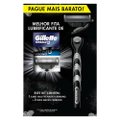 KIT APARELHO DE BARBEAR GILLETTE MACH3 CARBONO + 1 CARGA