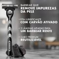 KIT APARELHO DE BARBEAR GILLETTE MACH3 CARBONO + 1 CARGA
