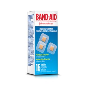 CURATIVOS BAND-AID PEQUENOS FERIMENTOS 16 UNIDADES