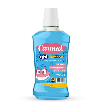 ENXAGUATÓRIO BUCAL CARMED FINI DENTADURAS 250ML