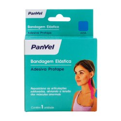 Bandagem Elástica Adesiva Cor Azul Panvel