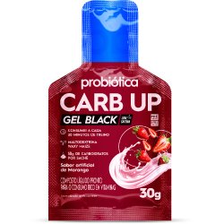 Gel Energético De Carboidrato Probiotica Carb-up Morango Com Cafeína 30g